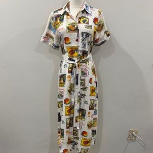 Jane + Delancey Rayon-Linen Button-Down Dress – Size S